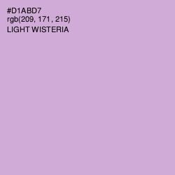 #D1ABD7 - Light Wisteria Color Image